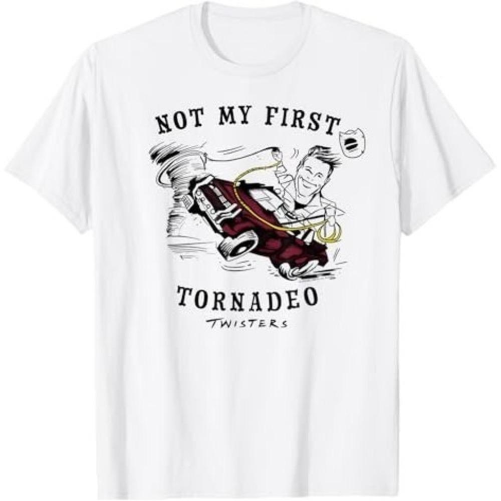 Funny Meme T Shirt Twisters Not My First Tornado Quote Fan Gift Retro Tee